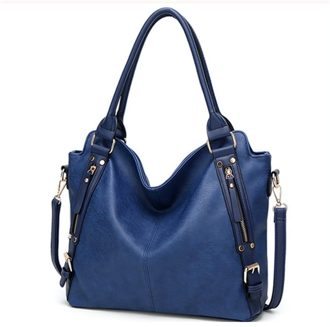 Mecllis Women's Waterproof PU Leather Hobo Shoulder Bag - Large Capacity Tote Purse for Work, Travel & Daily Use