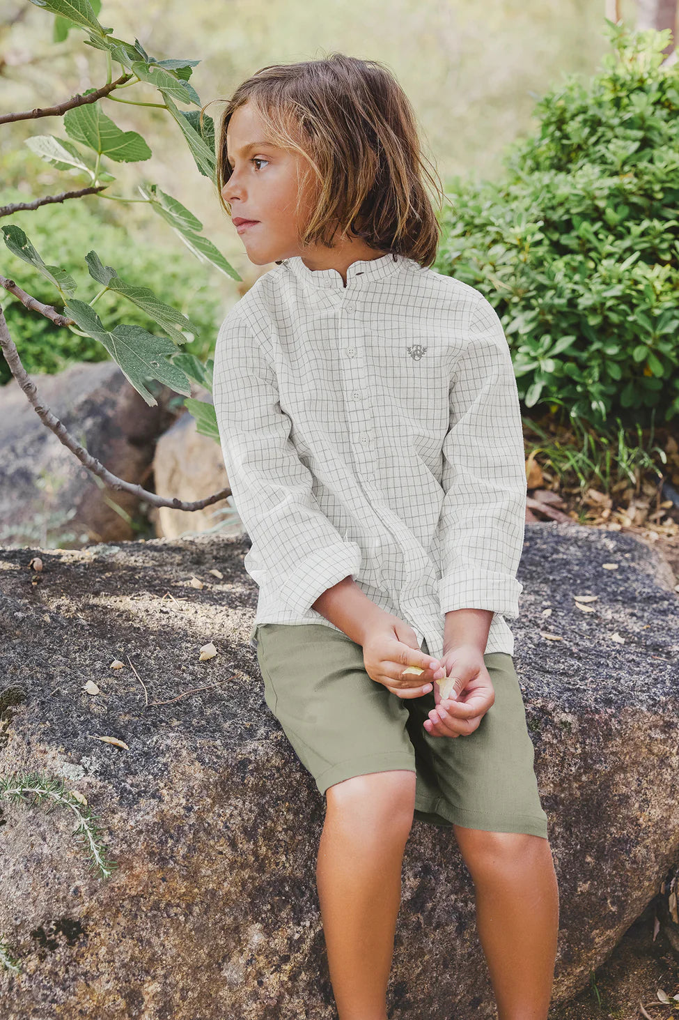 Stylish Green Check Shirt for Kids by Tartine Et Chocolat - Perfect for School, Parties & Family Photos