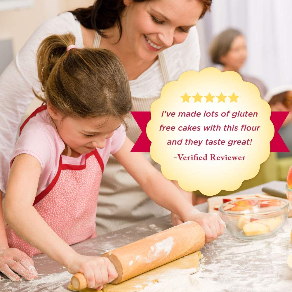 Gluten Free Mama's Almond Blend Flour - 2 lb Bags (Pack of 6) | Certified Gluten Free, Non-Gritty Texture & Great Taste | All Purpose Baking Flour | Celiac Safe & Non-GMO | Perfect for Cookies, Cakes & Breads