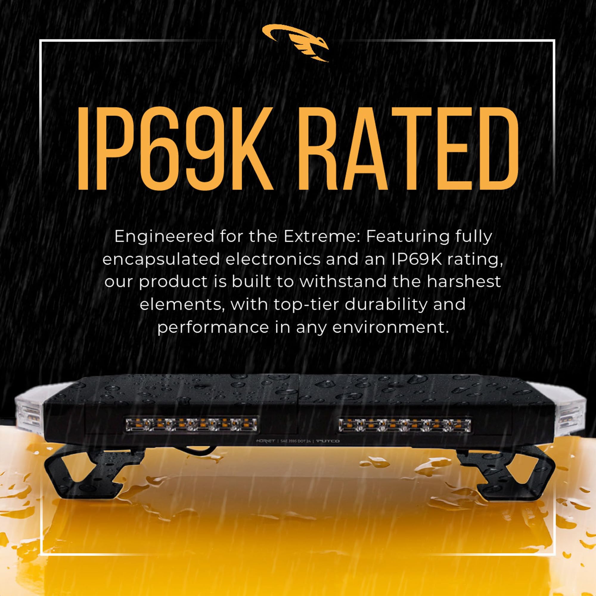 Putco Hornet Amber LED Stealth Rooftop Strobe Light Bar - 24