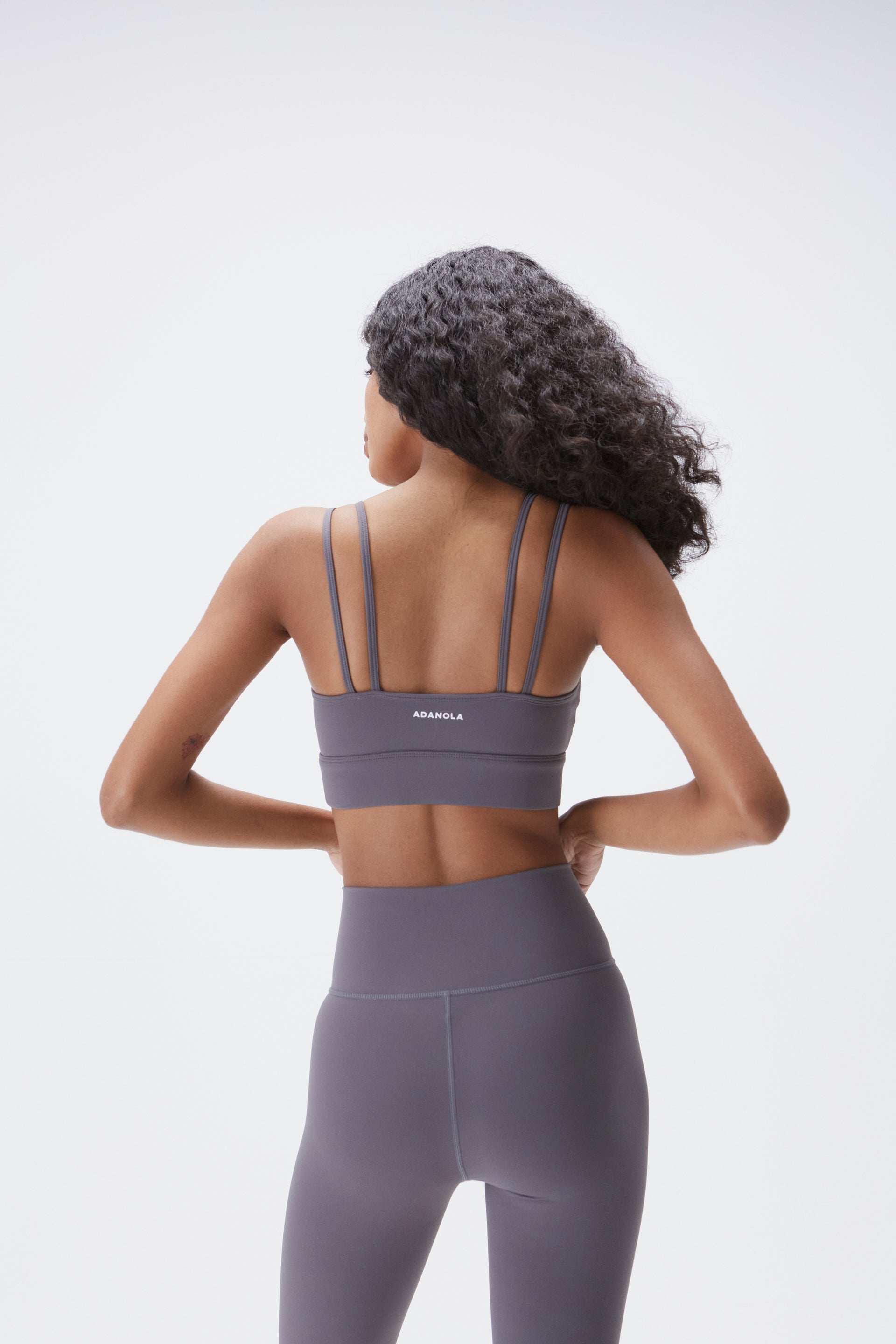 Ultimate Double Strap Bra - Dark Grey - Comfortable Support for Everyday Wear & Active Lifestyles