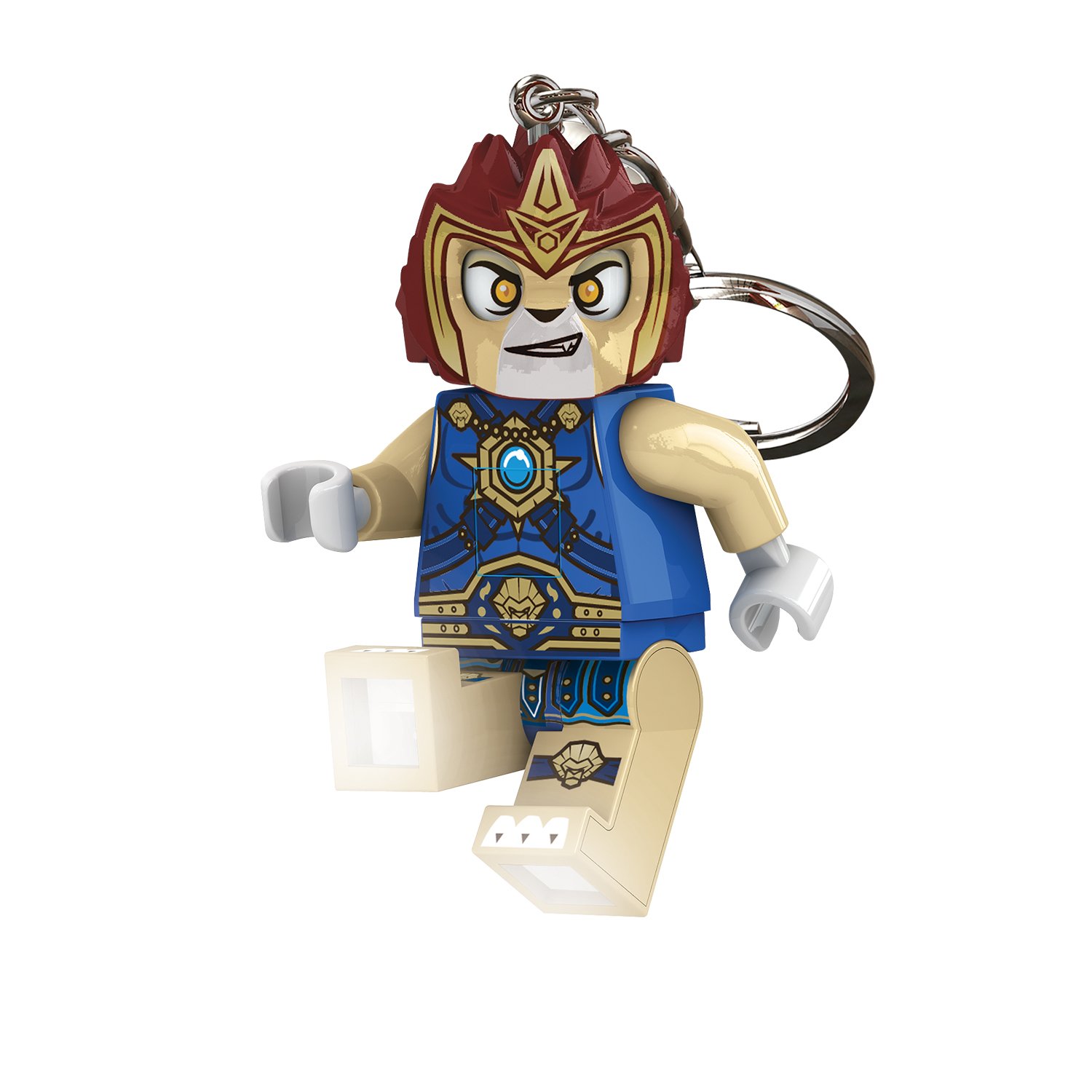 LEGO LED Keychain - LG0KE35 - Chima Laval LED Keyring Light - Perfect for Nighttime Visibility, Key Organization, and Fan Collectibles