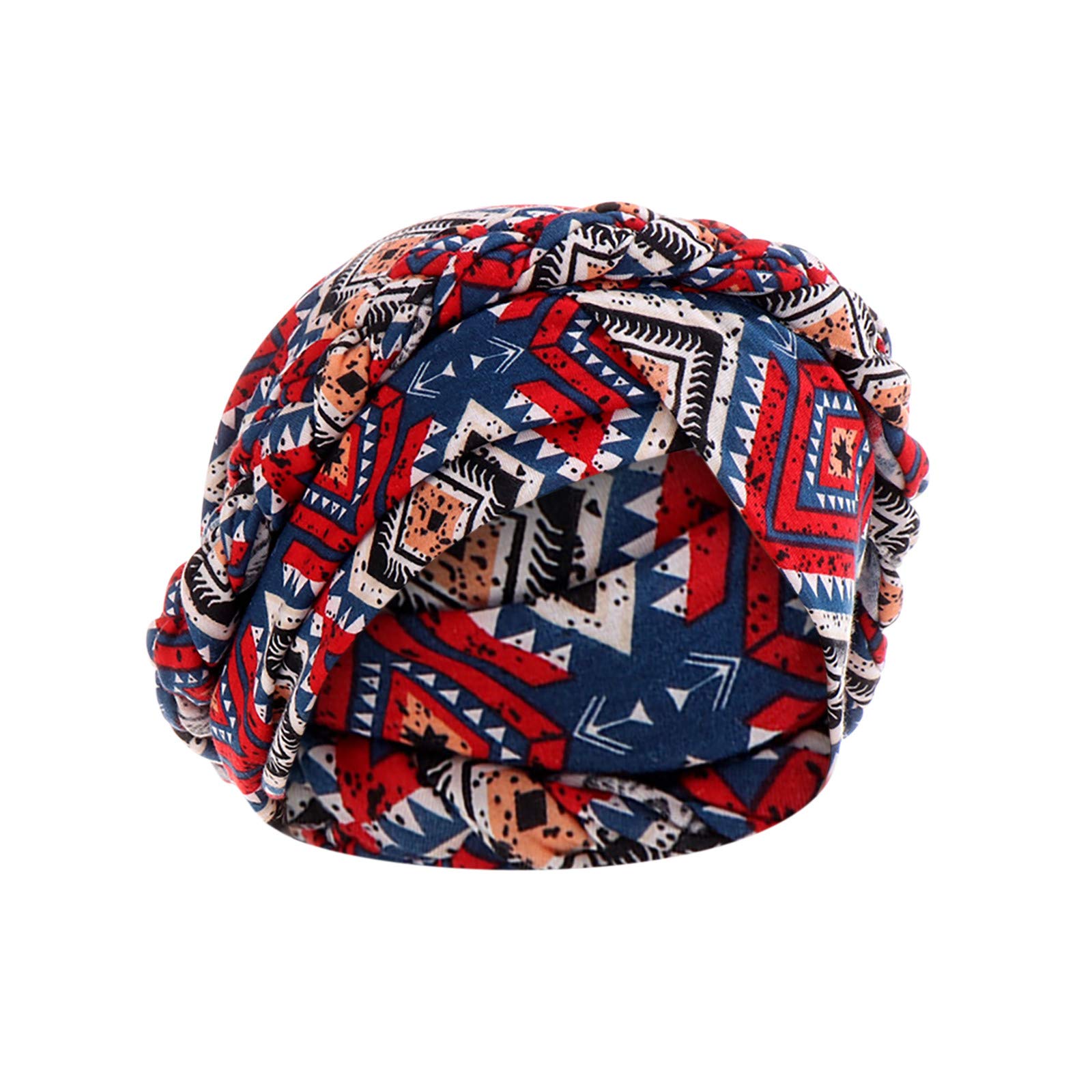 AMOONIY Muslim Women's Ruffle Chemo Wrap Hat - Stylish Printed Cancer Beanie & Baseball Cap for Women & Men - Perfect for Chemotherapy, Outdoor Activities & Casual Wear
