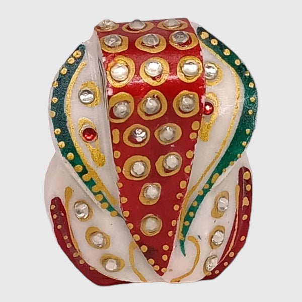Handcrafted Ganesha Peacock Design Chowki Platform - Wooden Pooja Mandap for Hindu Home Altar & Religious Ceremonies | Perfect for Diwali, Puja & Wedding Decorations
