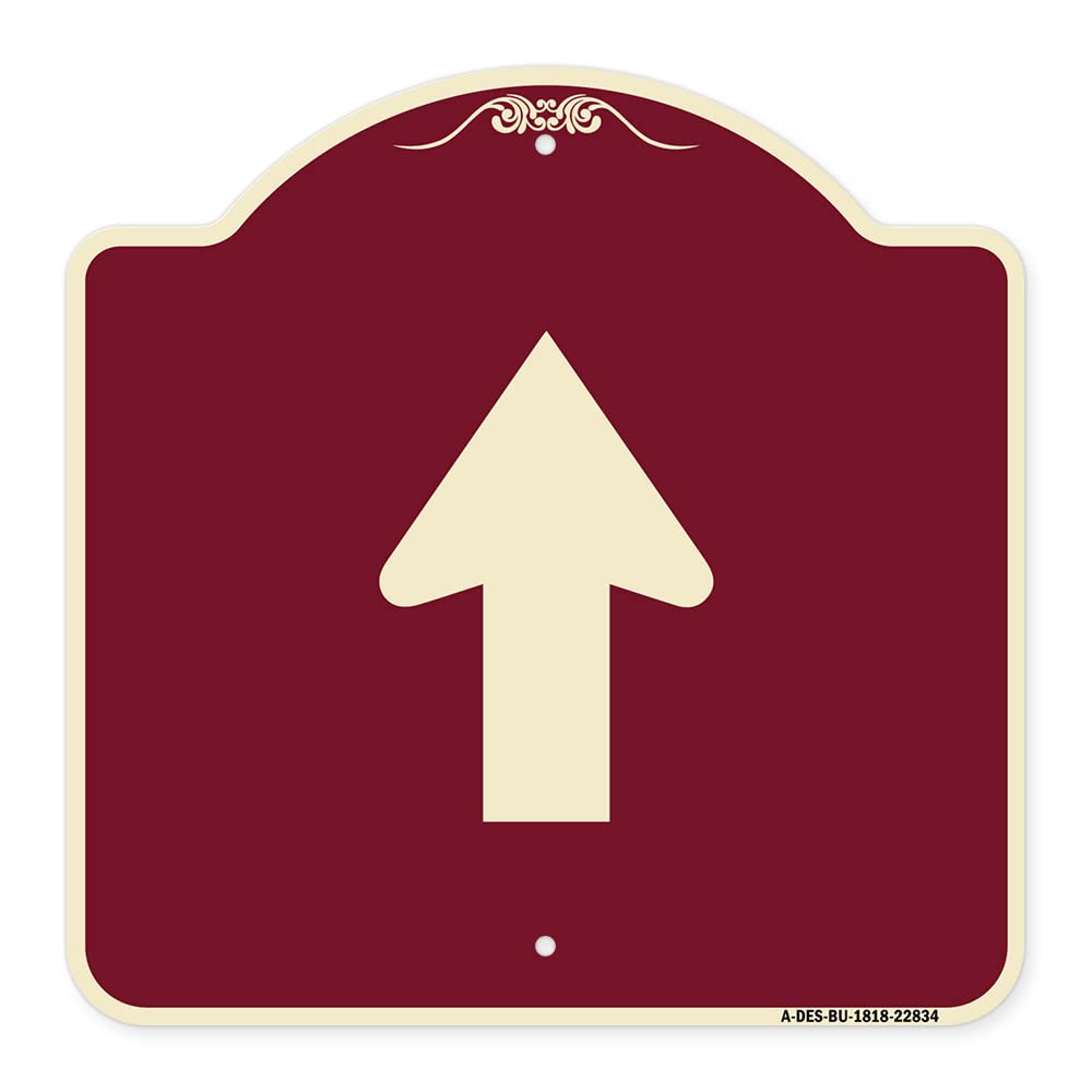 SignMission Designer Series Straight Thru Symbol Sign - 18