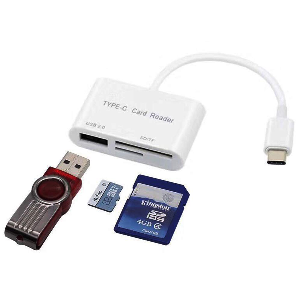Seadream 3-in-1 USB C to USB Camera Connection Kit with SD/Micro SD Card Reader & OTG Adapter - Compatible with iPad Pro 11