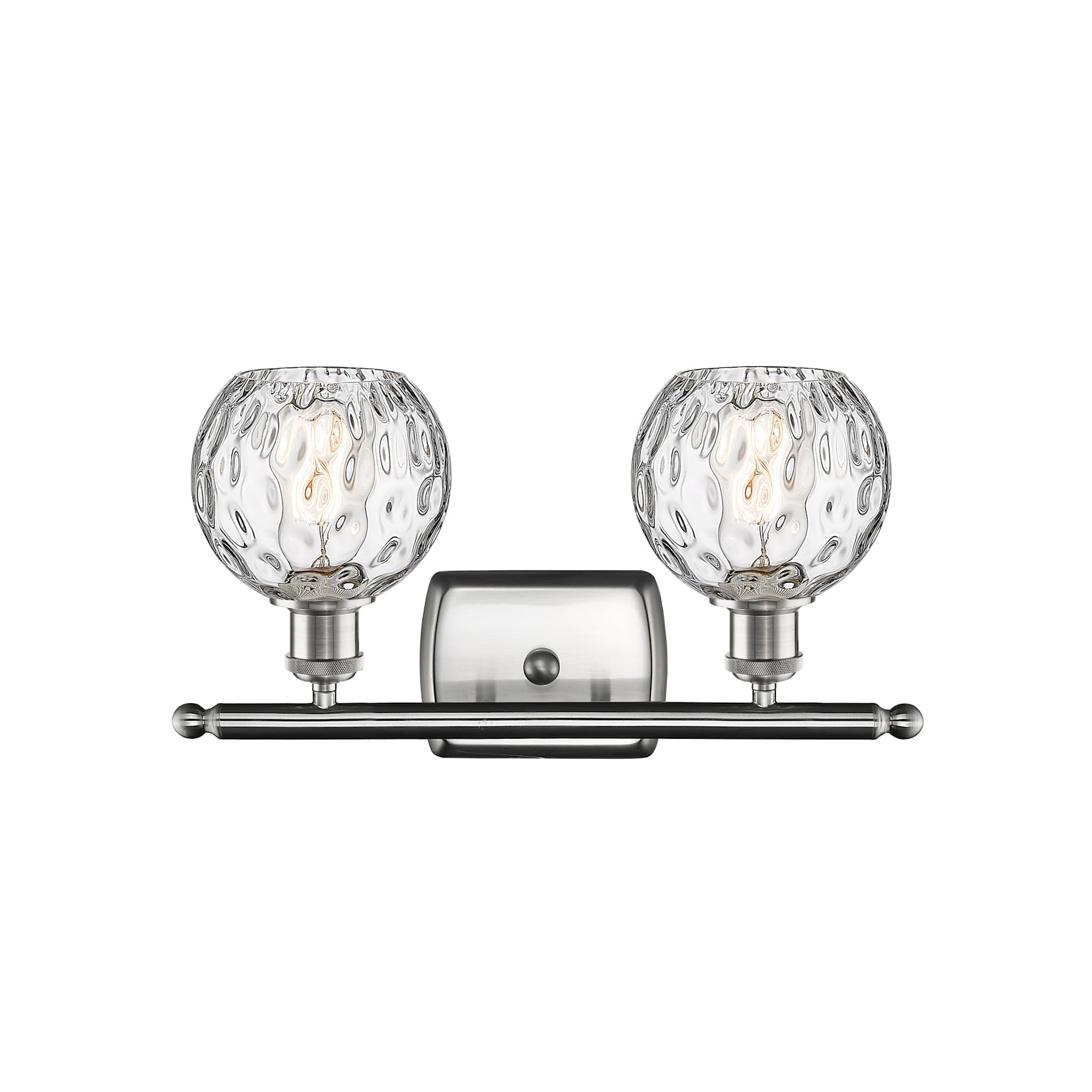 Innovations Lighting 516-2W-SG-G1213-6 Small Deco Swirl 2-Light Bathroom Vanity Light - Perfect for Modern Bathroom & Powder Room Decor