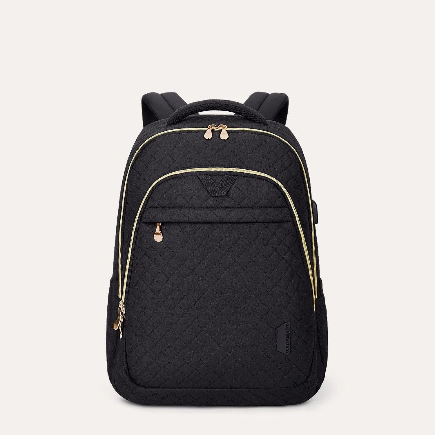 Bonchemin 15.6 Inch Laptop Backpack for Men & Women - Waterproof Travel Backpack with USB Charging Port - Perfect for Business, College, Commuting & Airplane Carry-On