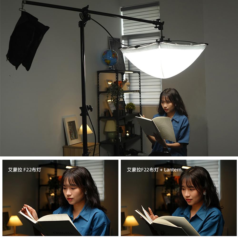 Aputure Amaran Lantern Softbox for F21/F22/F22C/F22X - Portable LED Light Diffuser for Photography & Videography - Perfect for Studio, Outdoor, and On-Location Shooting