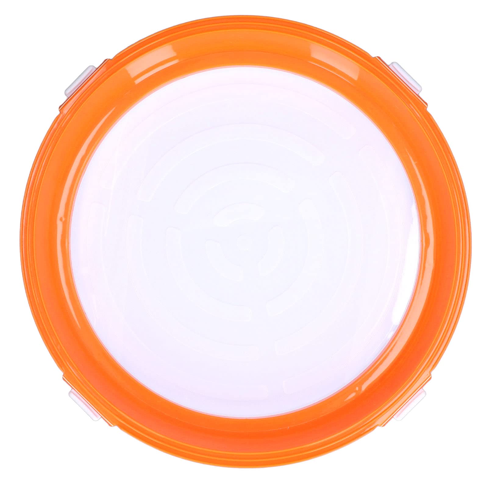 Eco-Friendly Stackable Food Storage Containers - BPA-Free PP Plastic Food Preservation Trays for Kitchen, Camping & Outdoor Picnics (Orange)