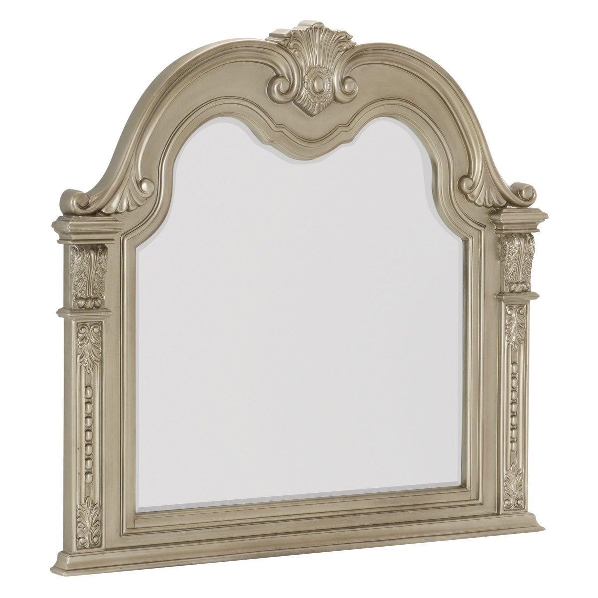 Cavalier Silver Mirror - Elegant Wall Mirror for Home Decor, Living Room, Bedroom & Bathroom - Perfect for Modern Interior Design & Selfie Background