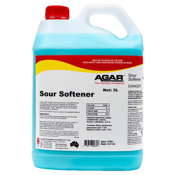 Eco-Friendly Agar Laundry Sour Fabric Softener - Natural Clothes Conditioner for Sensitive Skin | Perfect for Baby Clothes, Towels & Delicate Fabrics