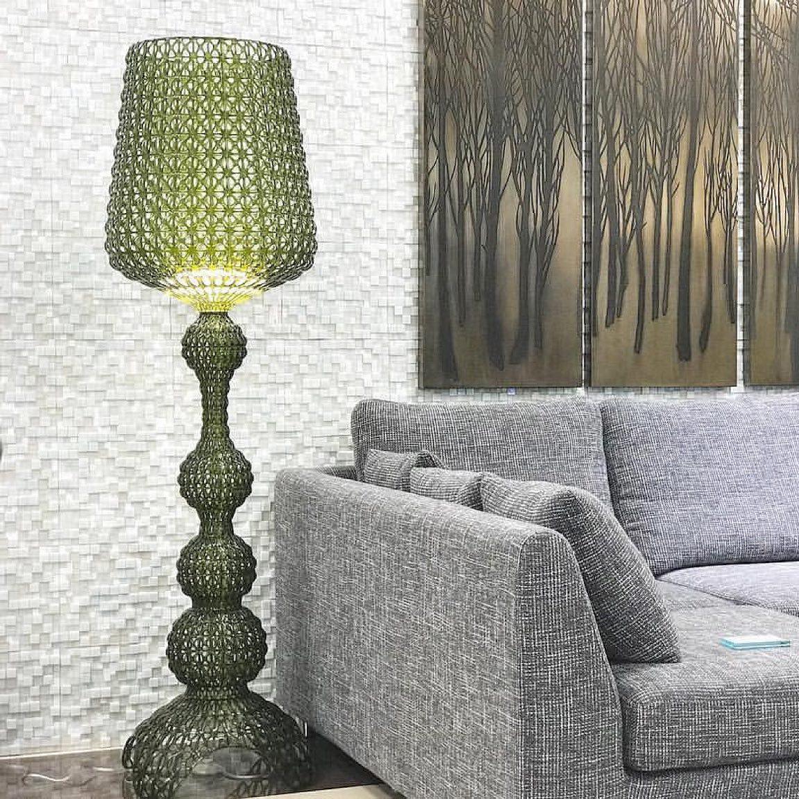 Modern Kabuki Floor Lamp with Adjustable Height - Elegant Home Decor for Living Room, Bedroom & Office - Soft Ambient Lighting for Relaxation & Reading