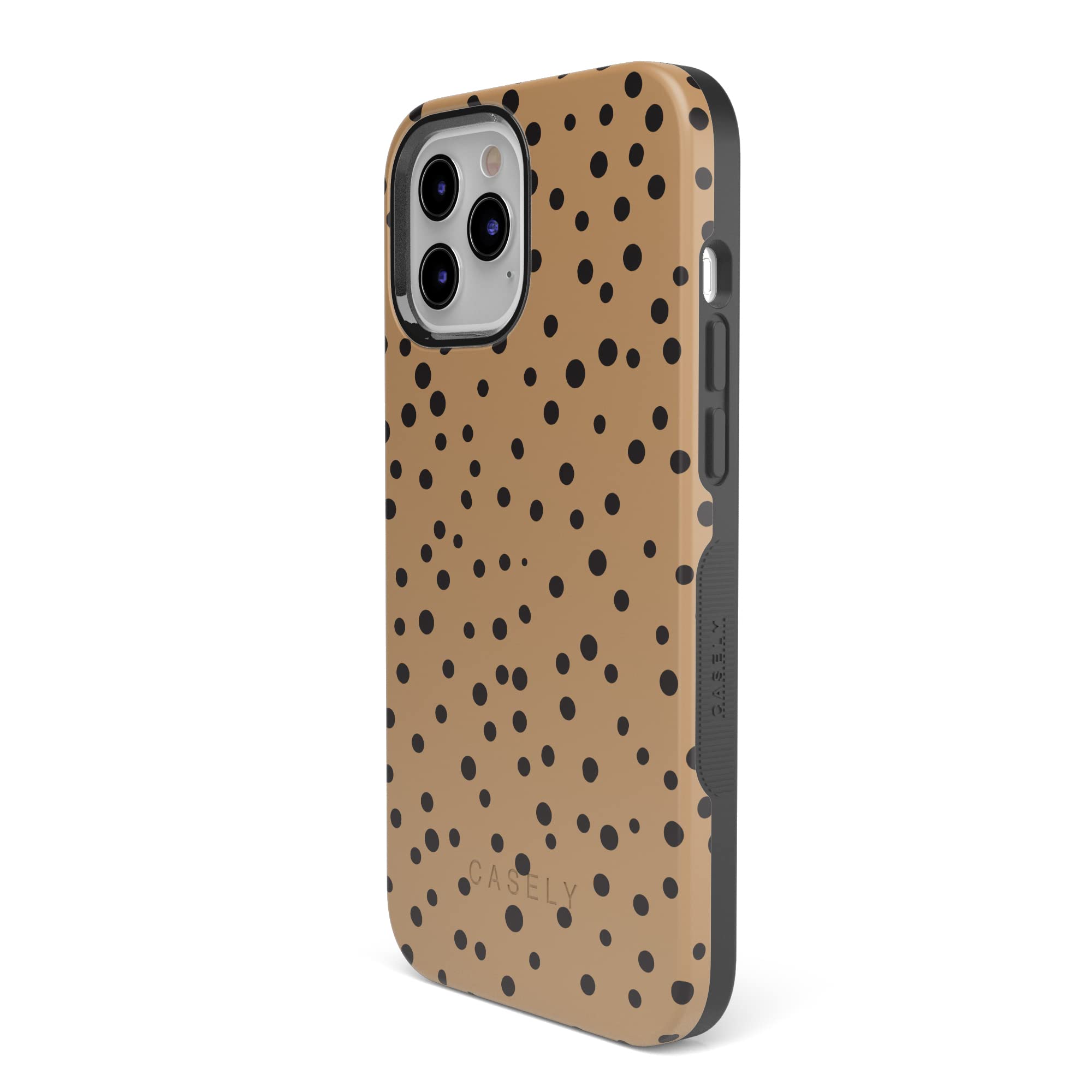 Casely iPhone 12 Pro Max Case - Stylish Dotted Animal Print Protective Cover | Trendy Phone Case for Women & Men | Perfect for Everyday Use, Work & Travel