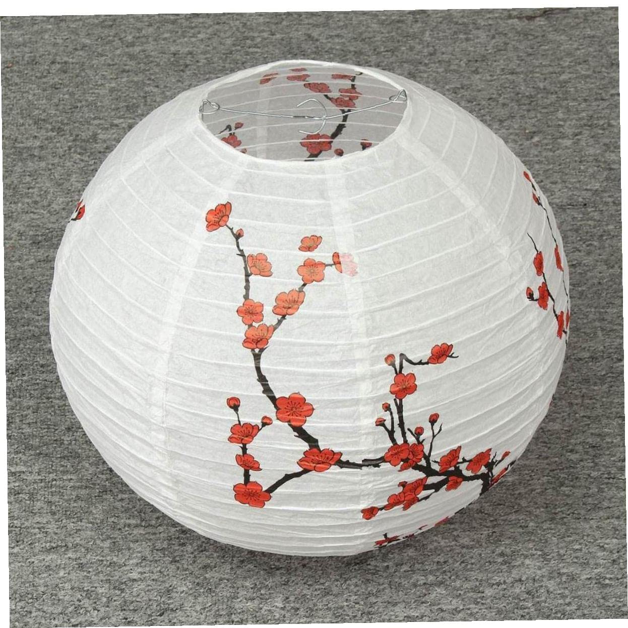 Japanese Cherry Blossom Paper Lanterns - Oriental Style Decorative Hanging Lanterns for Home, Wedding, Restaurant & Party Decor | Perfect for Asian-Themed Events and Indoor/Outdoor Lighting