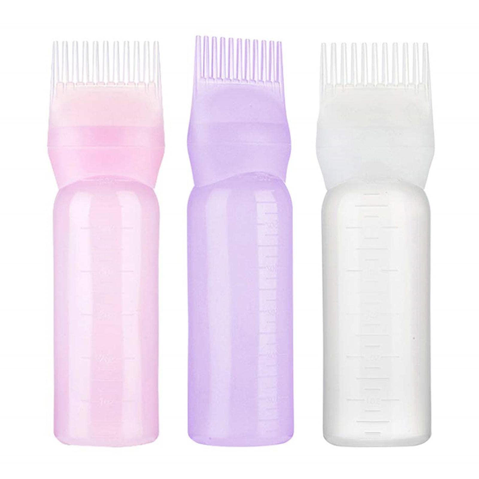 Professional Hair Dye Brush & Bottle Applicator Kit - Empty Graduated Scale Hair Coloring Tools for DIY Root Touch Up & Salon Use - Perfect for At-Home Hair Coloring, Salon Styling, and Professional Hair Treatments