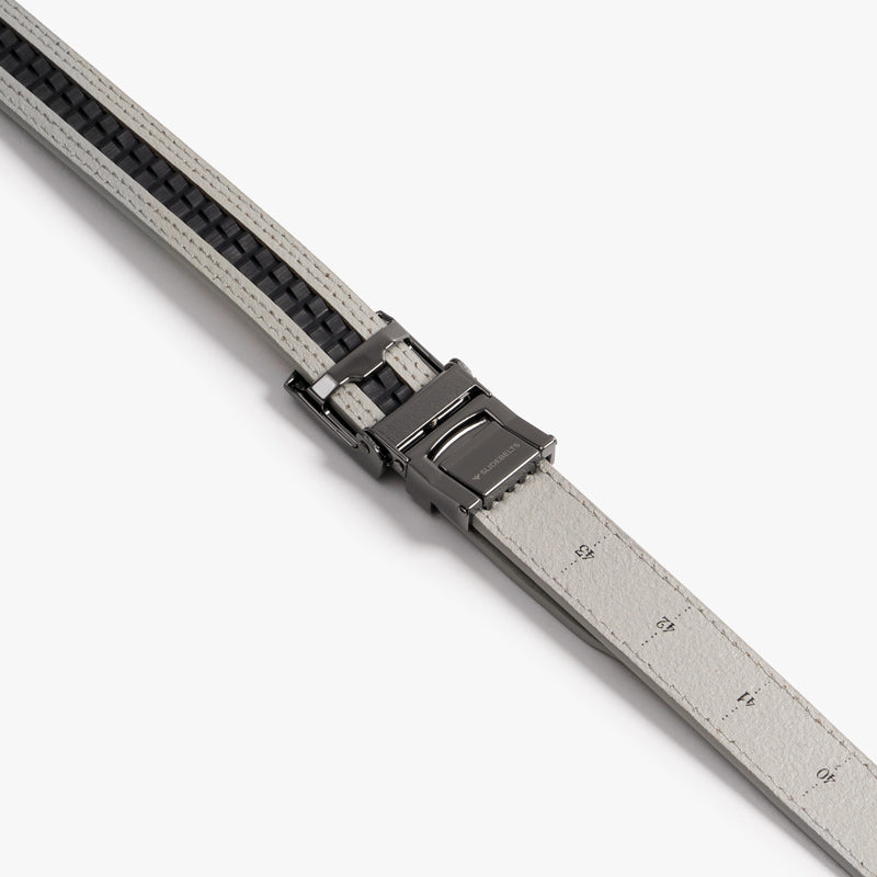 Slim Fog Grey Belt for Men & Women - Adjustable Waist Strap for Jeans, Pants & Dresses | Fashionable & Versatile Accessory