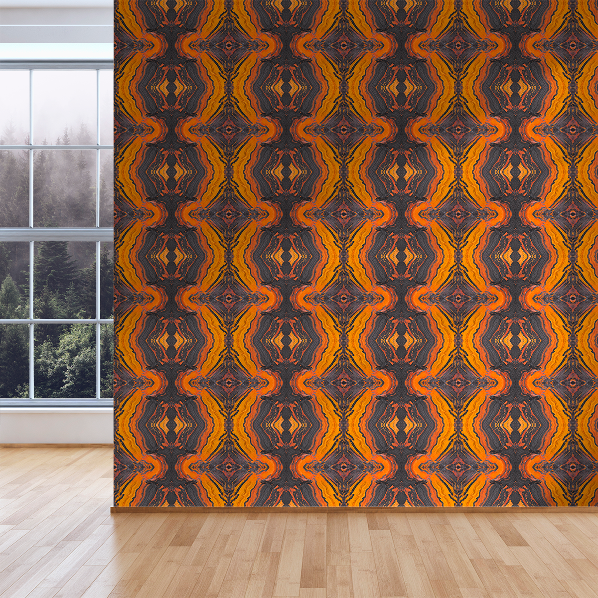 Jasper Inferno Wallpaper - Premium Peel and Stick Wallpaper for Home & Office Decor - Perfect for Living Room, Bedroom, and Accent Walls