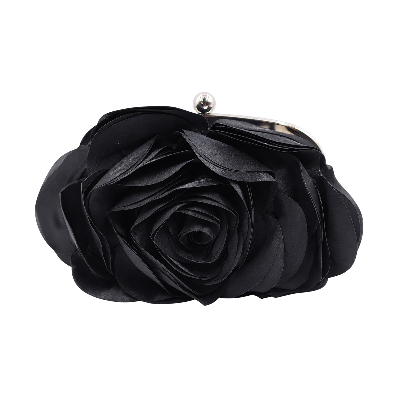 Elegant Mini Rose Clutch Bag for Women - Detachable Chain Evening Handbag for Wedding, Party, Prom & Special Occasions - Perfect as Bridal Accessory or Formal Event Purse