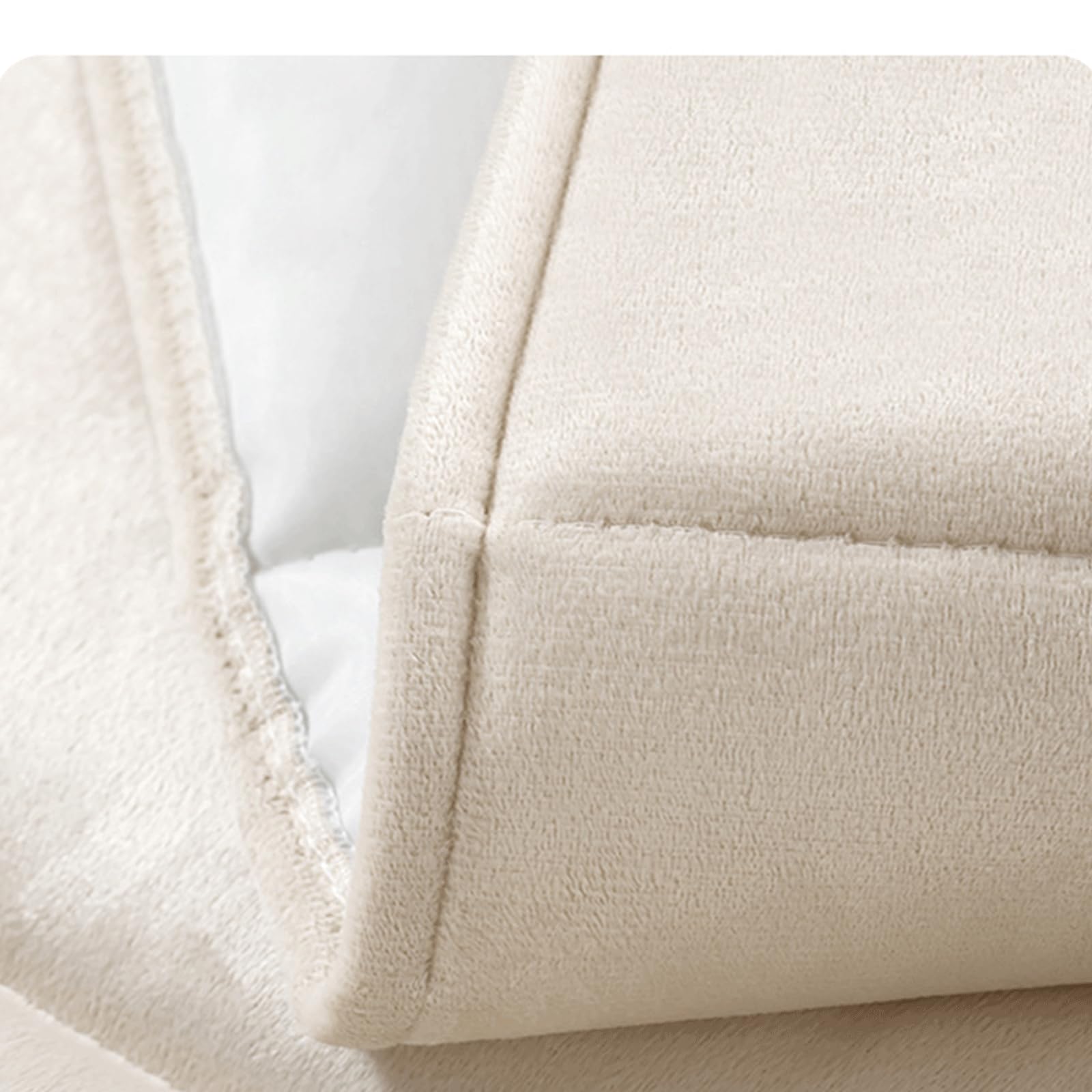 Velvet Quilted Headboard Cover for Full, Queen & King Size Beds - Thick Dustproof Headboard Slipcover Protector (Beige, Queen: 59