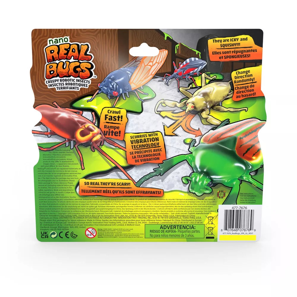 HEXBUG Nano Realistic Robotic Bugs 5-Pack - Interactive STEM Toys for Kids, Educational Science Gifts for Boys & Girls - Perfect for Indoor Play, Birthday Parties & STEM Learning Activities