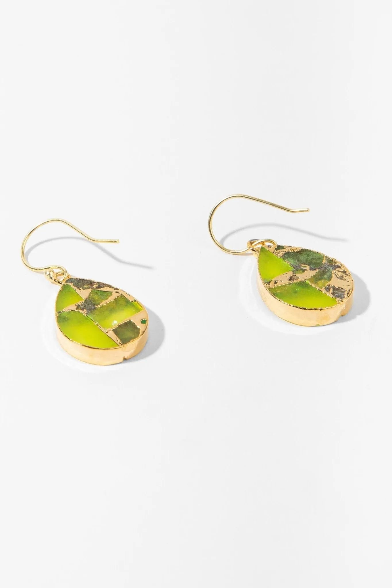 Natural Gemstone Drop Mojave Earrings for Women - Handmade Boho Dangle Earrings for Casual & Party Wear - Perfect Gift for Her