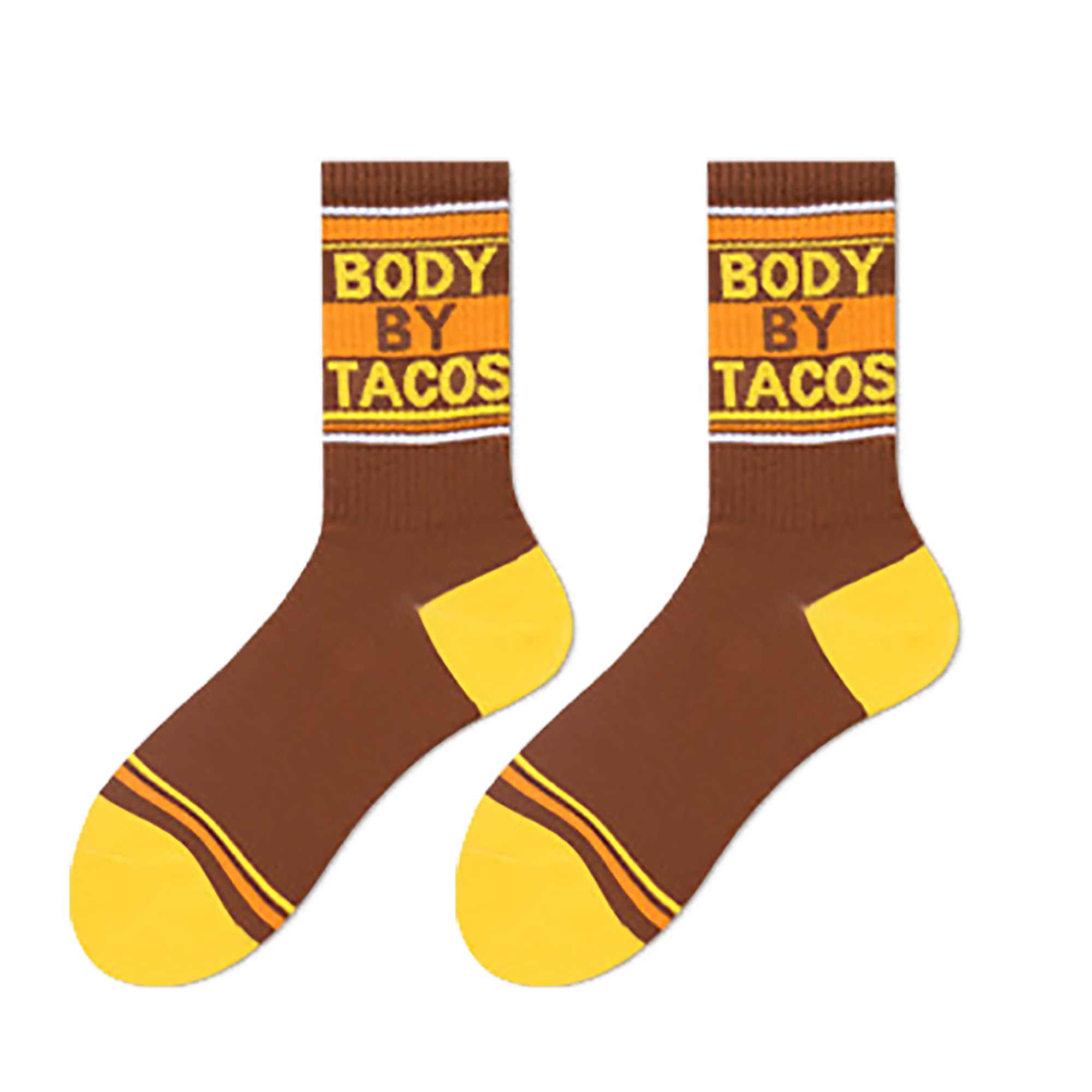 Funny Novelty Crew Socks for Men - Crazy Farting Taco Design - Perfect for Gifts, Parties & Casual Wear
