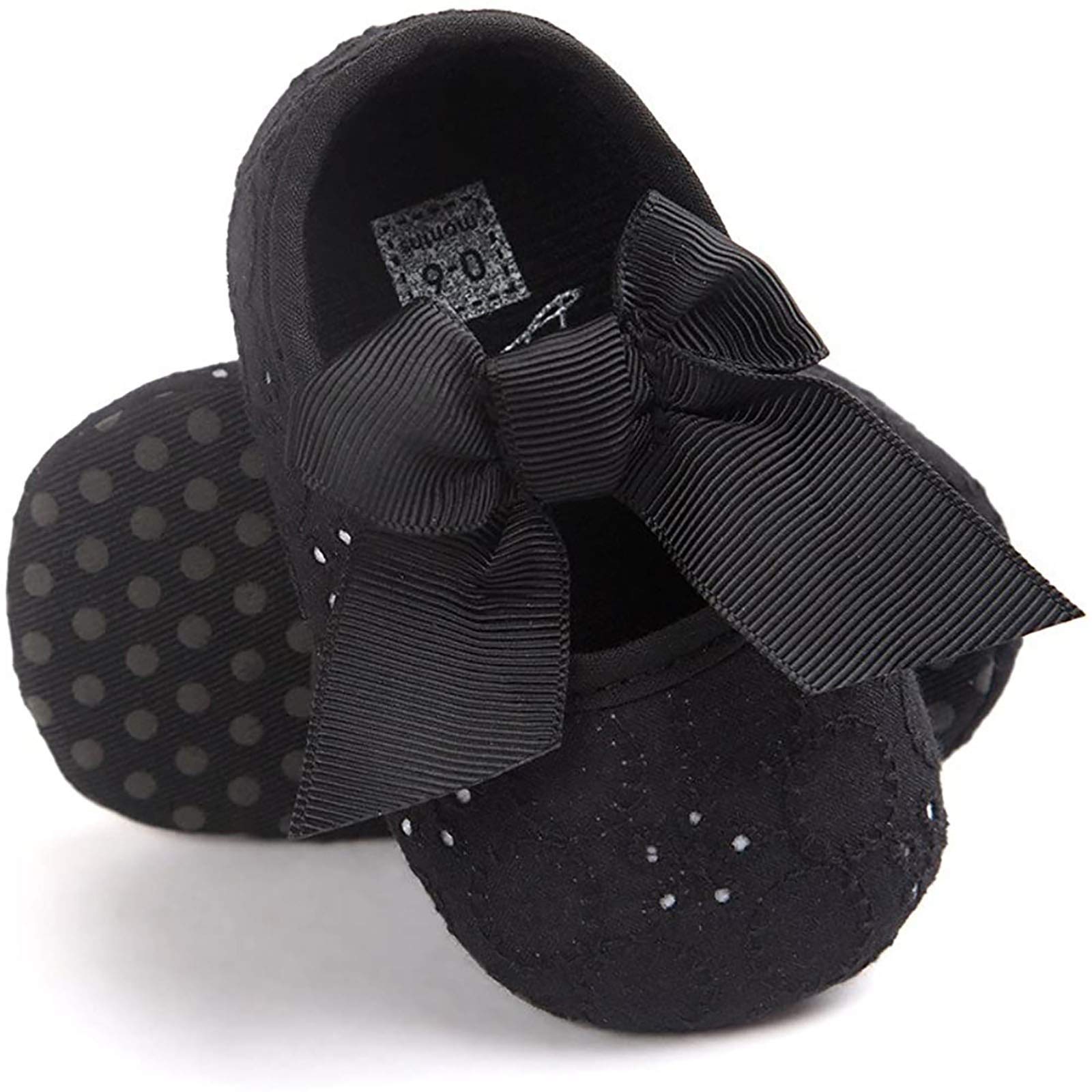 Lykmera Toddler Girl Sneakers - Soft Embroidered Bow Shoes for Baby (0-6 Months) - Perfect for Playtime & Outings