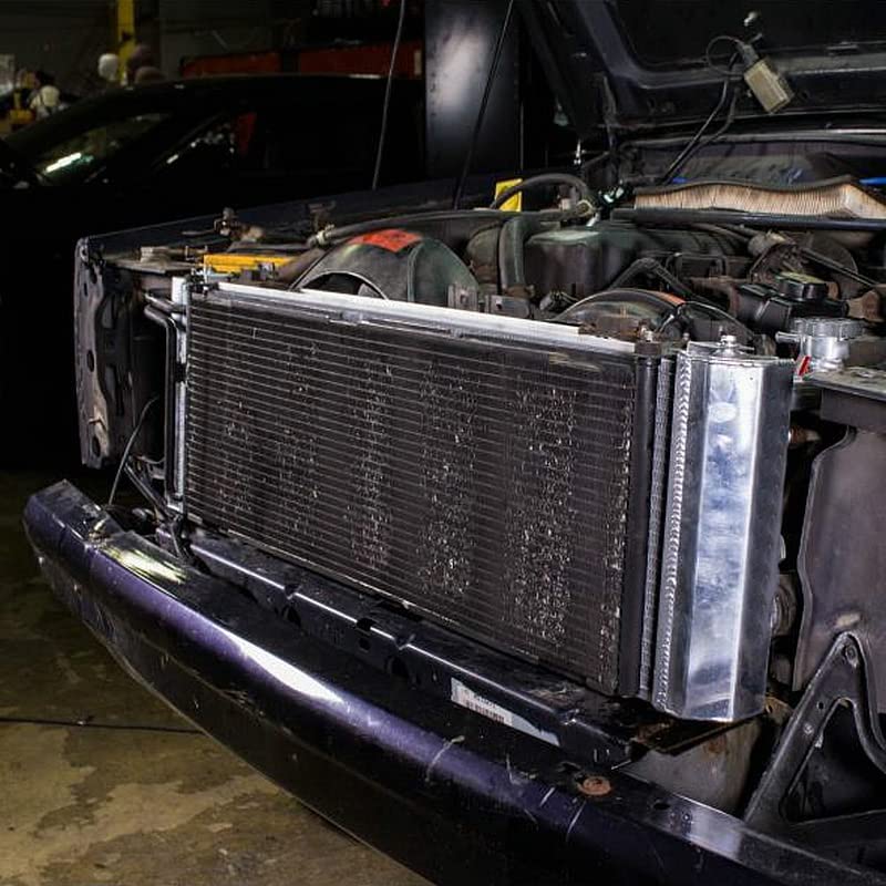 1991-2001 Jeep Cherokee Comanche XJ Aluminum Radiator - 4 Row Core with Fan Shroud & Relay - Fits 91 92 93 94 95 96 97 98 99 00 Models (AT/MT) - Perfect for Off-Roading & Daily Driving