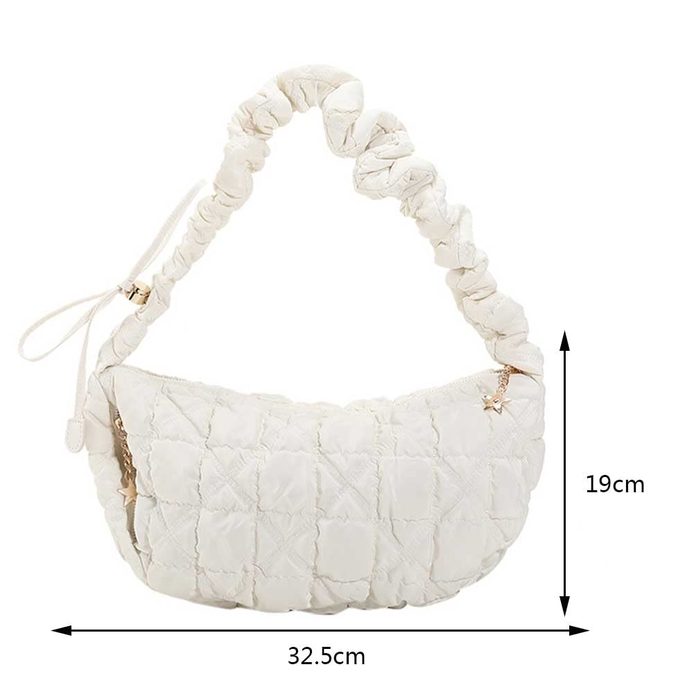 Stylish Cloud Quilted Shoulder Bag for Women - Designer Hobo Crossbody Purse & Casual Tote Handbag | Perfect for Work, Travel, and Everyday Use