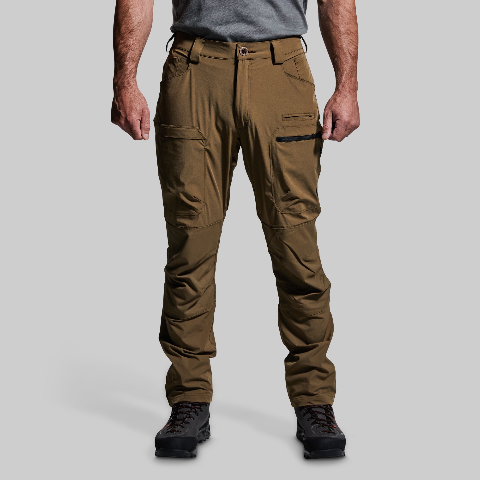 Men's Lightweight Frontier Pants - Coyote Brown | Durable Outdoor Hiking & Camping Trousers for Adventure Travel