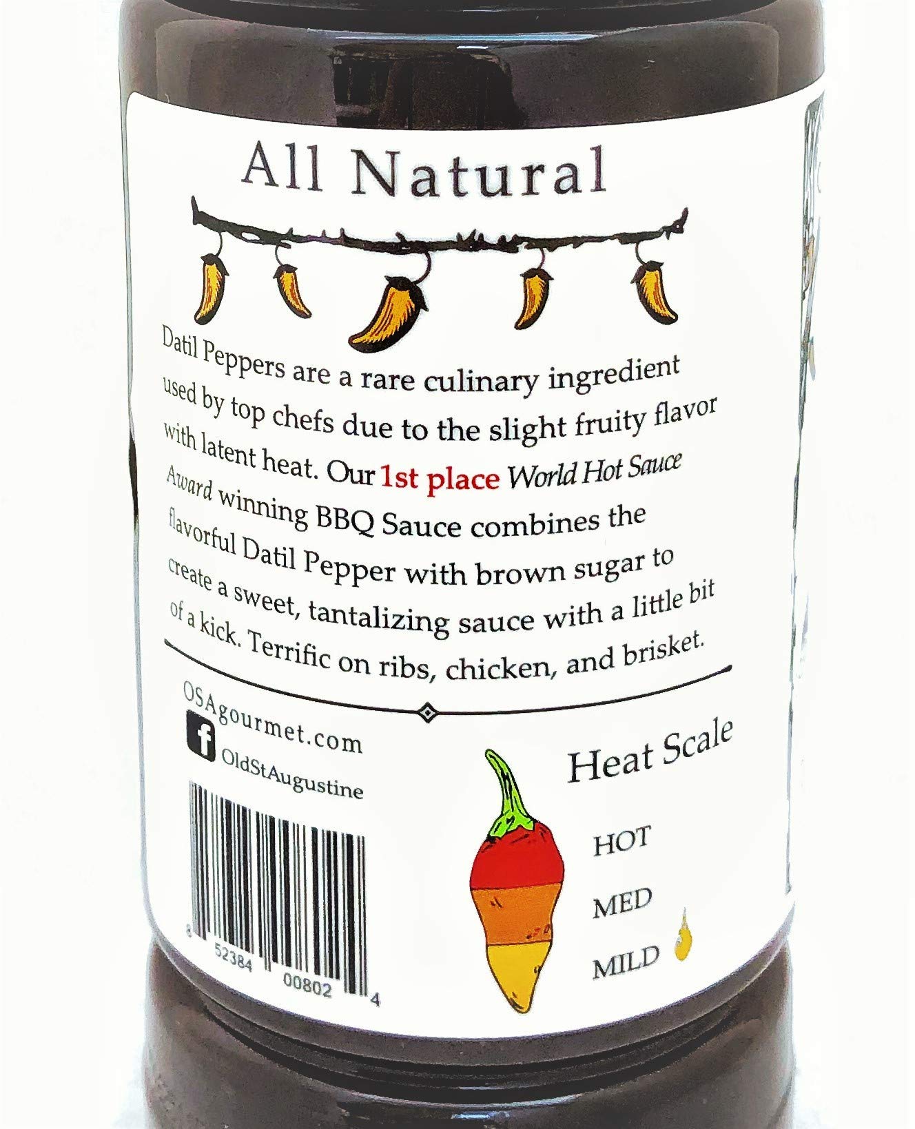 Sweet Heat Gourmet BBQ Sauce - 12 oz Bottle, Thick & Tangy Flavor - 1st Place Winner 2018 Hot Sauce Awards - Perfect for Grilling, Ribs, Wings & Burgers