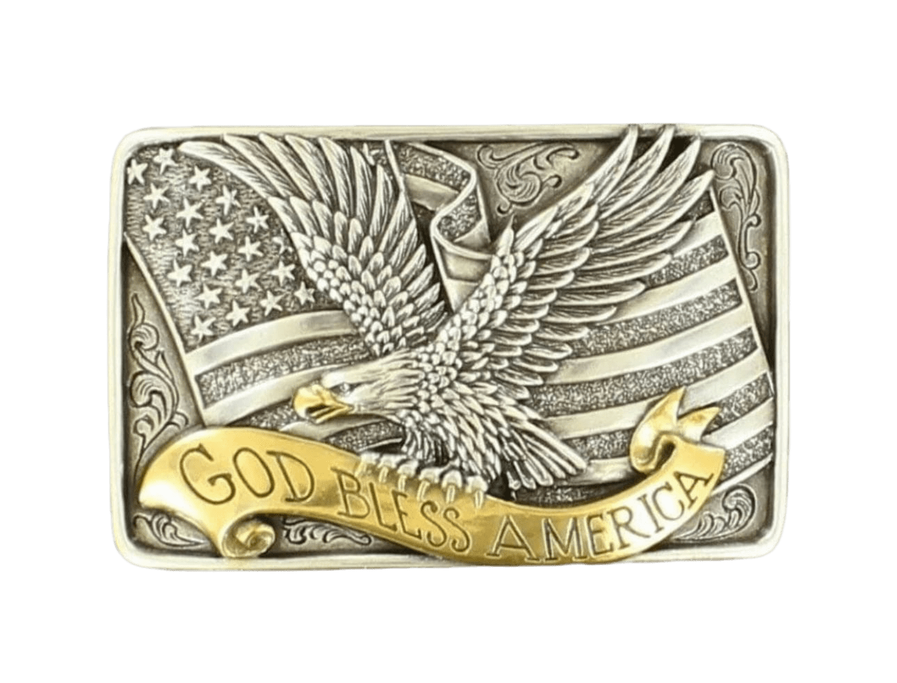 Nocana American Flag Belt Buckle - Patriotic Western Style for Men & Women - Perfect for Cowboy Boots, Jeans & 4th of July Outfits
