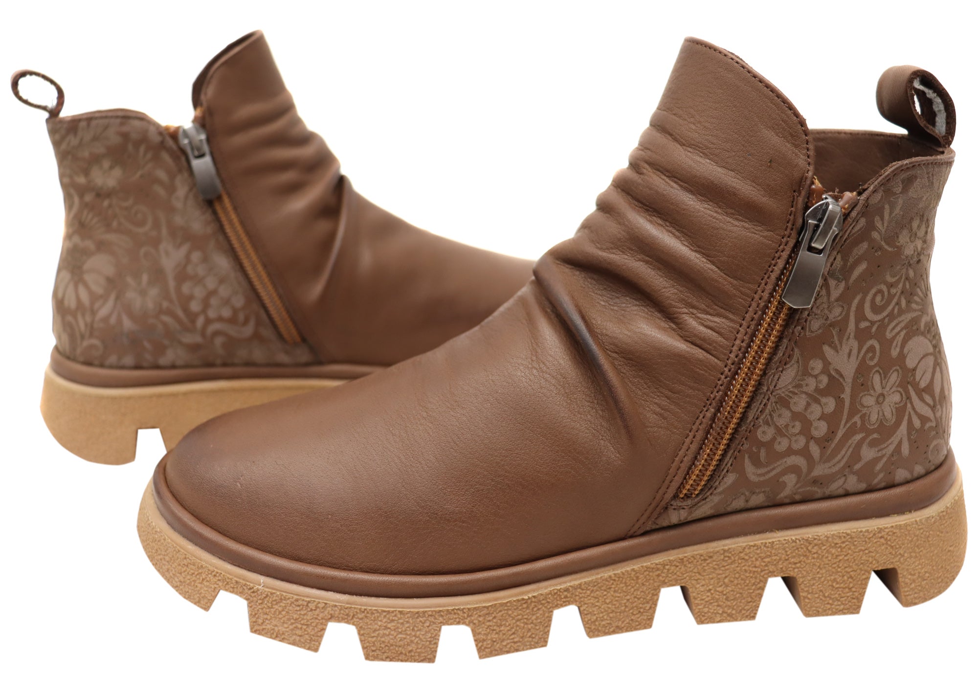 Orizonte Intrepid Women's Comfortable Leather Ankle Boots - European Style for Casual Wear, Office & Fall Fashion