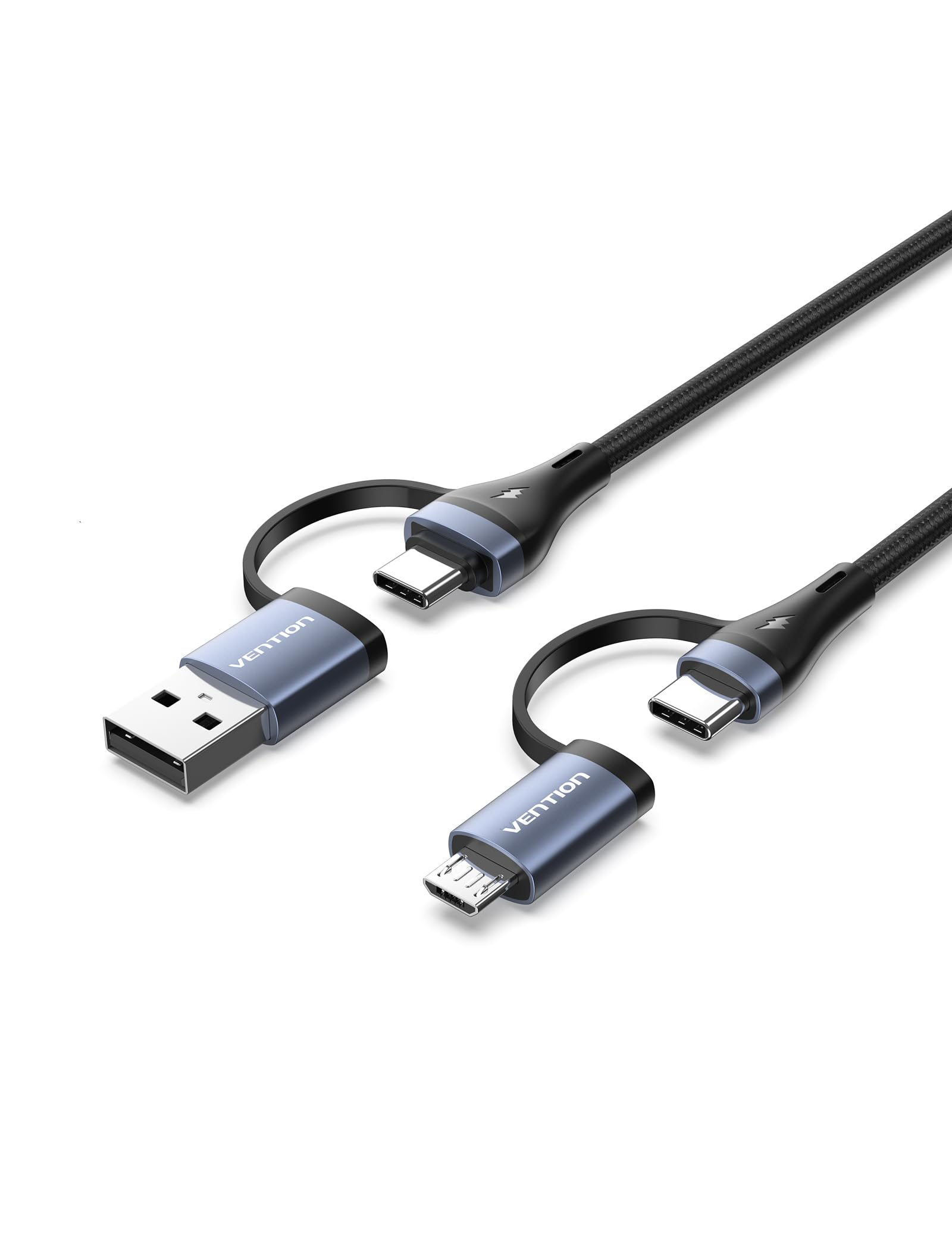 VENTION 3FT USB C to USB A Fast Charging Cable - 100W PD Compatible with Kindle, Android Phones, Tablets & More | Perfect for Home, Office & Travel Charging