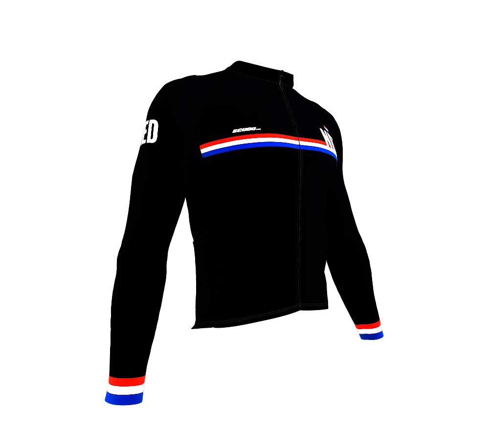 ScudoPro Pro Thermal Long Sleeve Cycling Jersey for Men - Windproof & Breathable Winter Bike Shirt - Perfect for Cold Weather Cycling, Commuting & Outdoor Sports