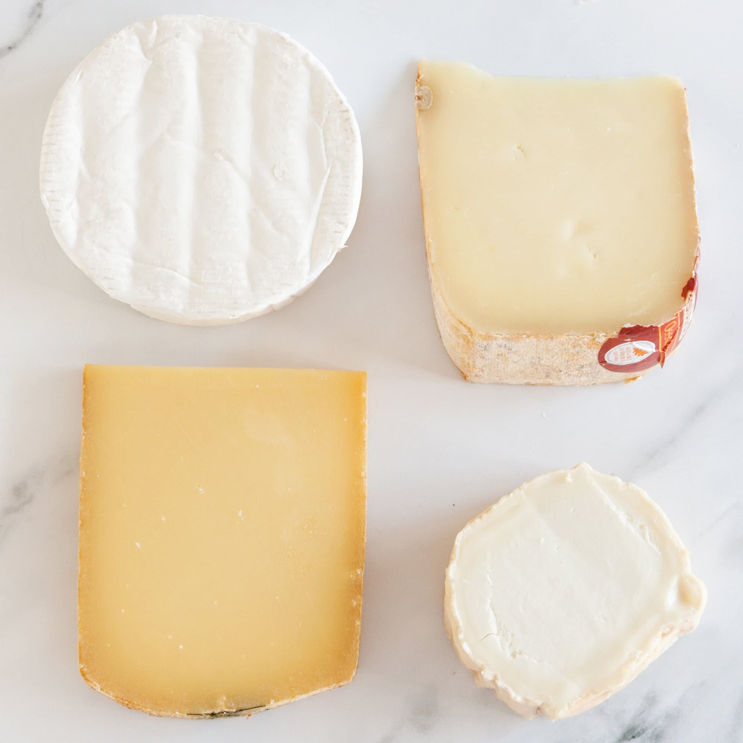 Premium French Cheese Assortment Gift Box (27oz) - Authentic French Blue Cheese, Camembert, Comté & Melange Brevis Cheese | Gourmet Cheese Platter for Parties, Wine Pairing & Charcuterie Boards