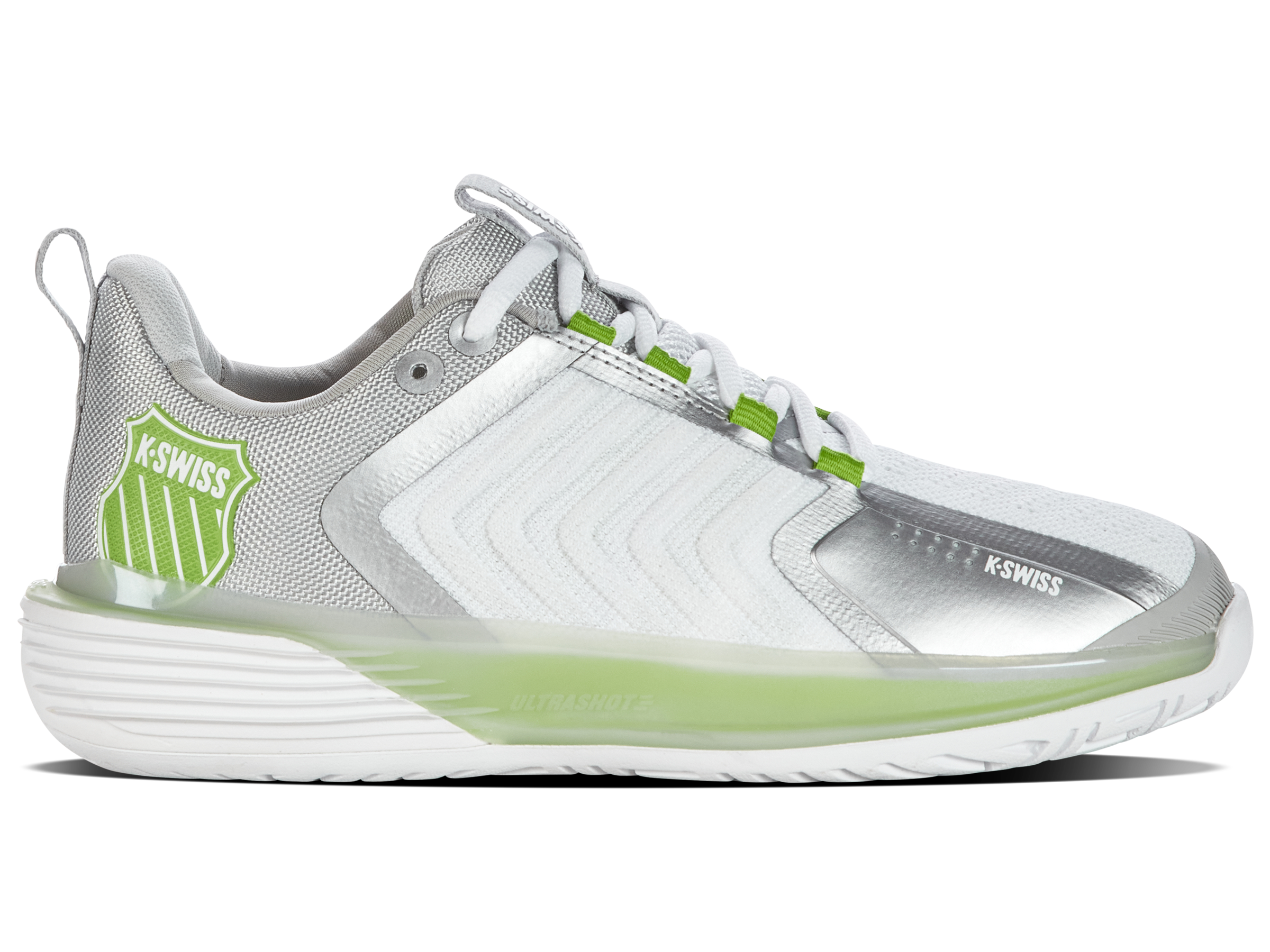 UltraShot 3 Basketball Shoes - White/Gray Violet/Lime Green | High-Performance Court Sneakers for Men | Perfect for Indoor & Outdoor Games, Training, and Casual Wear