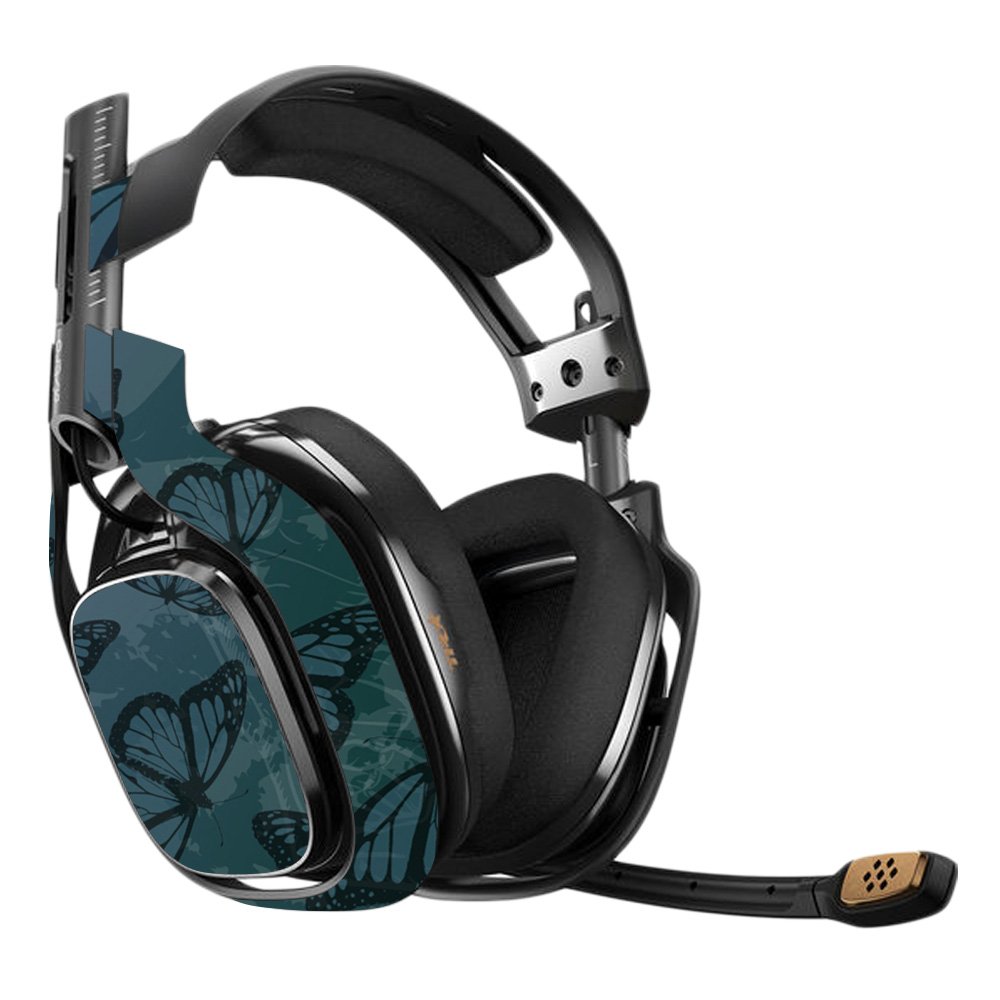 Astro A40 3rd Generation Gaming Headset Skin - Dark Butterfly Vinyl Decal Wrap | Protective & Durable Cover | Easy to Apply & Remove | Made in USA | Perfect for Gaming, Streaming & Esports