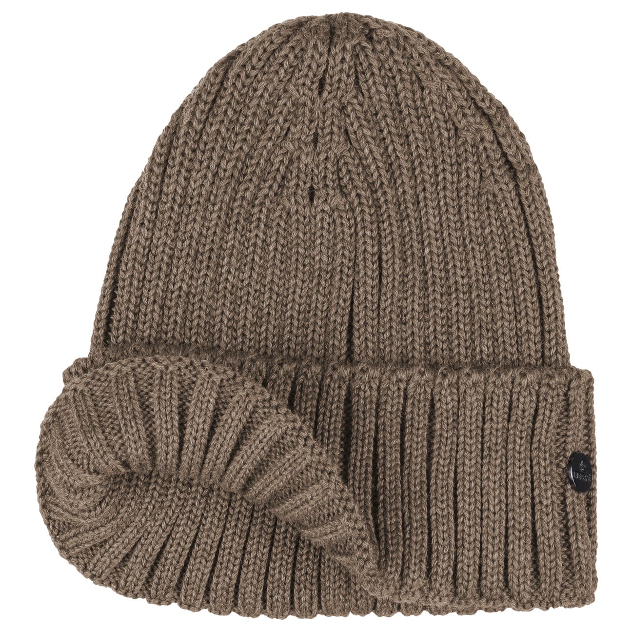 Lierys Merino Wool Rib Knit Beanie - Soft Winter Hat for Men & Women - Perfect for Skiing, Hiking & Cold Weather Activities