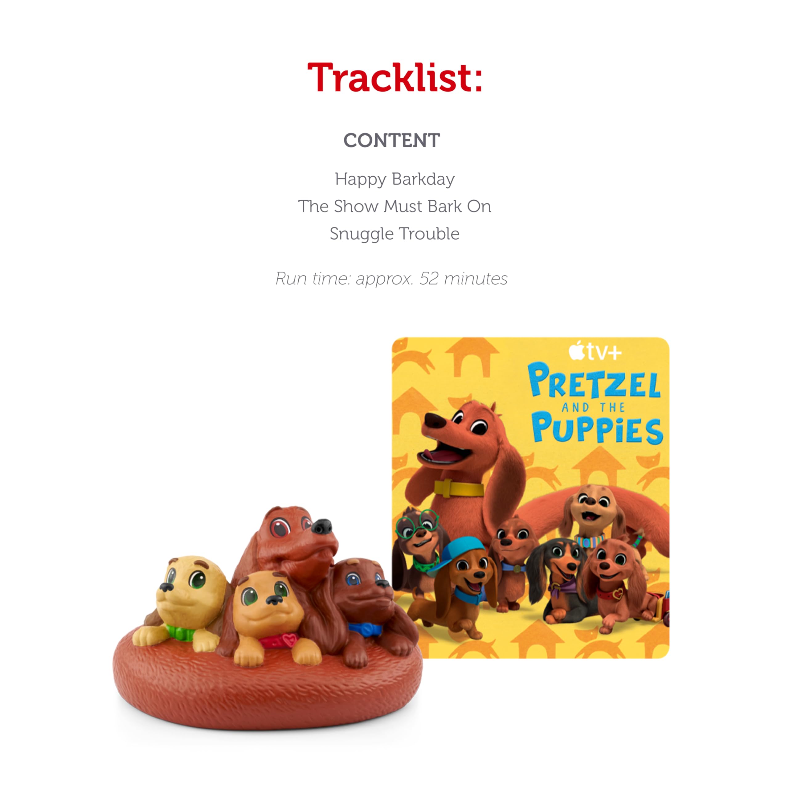Tonies Pretzel and The Puppies Interactive Audio Playtime Toy Figure - Fun Storytelling for Kids, Bedtime & Playroom Entertainment