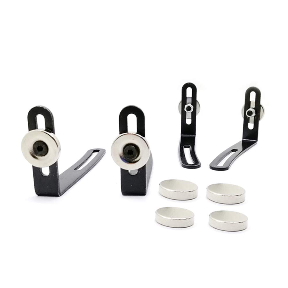 4PCS Metal L-Bracket RC Car Shell Mount with Magnet for 1:10 Scale RC Crawler - SCX10 D90 Redcat Accessories | Durable Off-Road Upgrade for RC Crawler & Rock Racing Enthusiasts