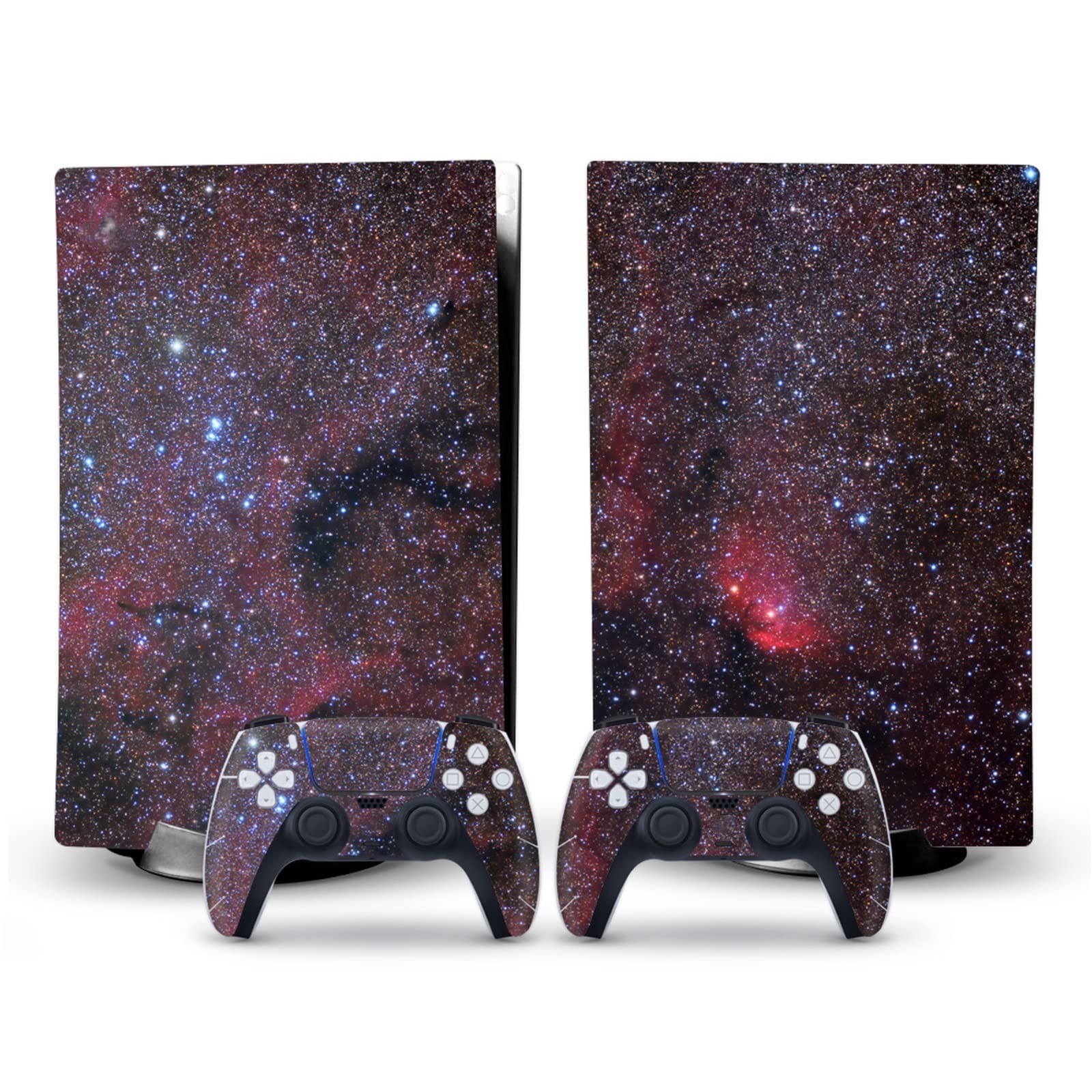 Anime Vinyl Skin Wrap for PS5 Disk Edition Console & 2 Controllers - Bubble-Free, Durable, Scratch-Resistant - Perfect for Gaming Setup & Anime Fans