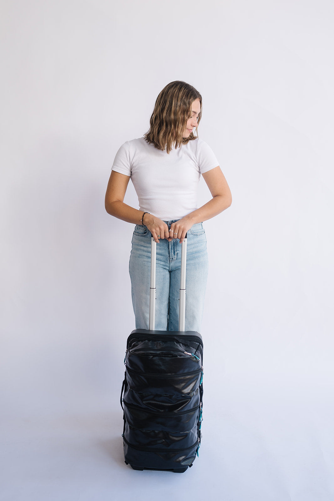 Sleek Vik Convertible Trolley Roller Bag - Expandable Carry-On Luggage with 360° Wheels for Travel, Business & Weekend Getaways | Perfect for Airplane, Train & Road Trips