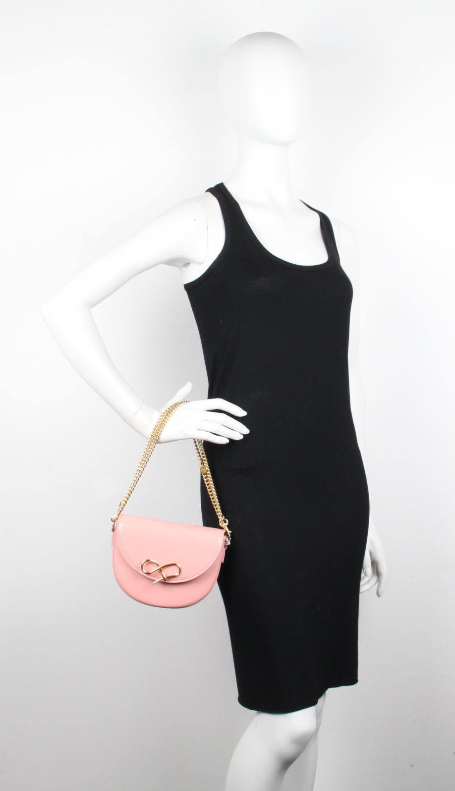 Mr Woolf Chain Patent Leather Handbag - Mushy Pink Crossbody Purse for Women | Fashionable & Elegant Accessory for Date Night, Office & Daily Use