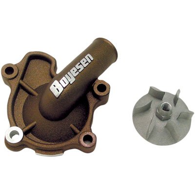 Boyesen Supercooler Water Pump Cover & Impeller Kit - Magnesium Upgrade for 2004-2009 Honda CRF250X - Improves Engine Cooling for Off-Road & Motocross Racing