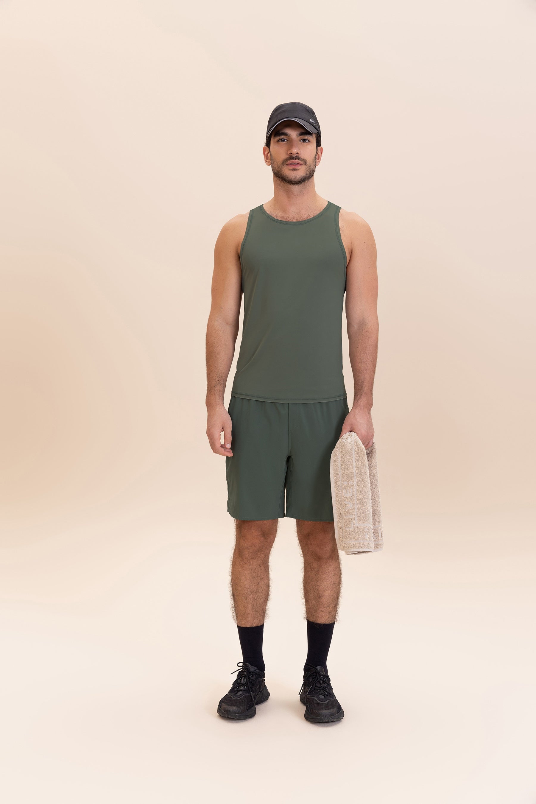 Fit Harmony Men's T-Shirt - Comfortable Cotton Crew Neck Casual Tee for Workout, Gym, Running & Everyday Wear