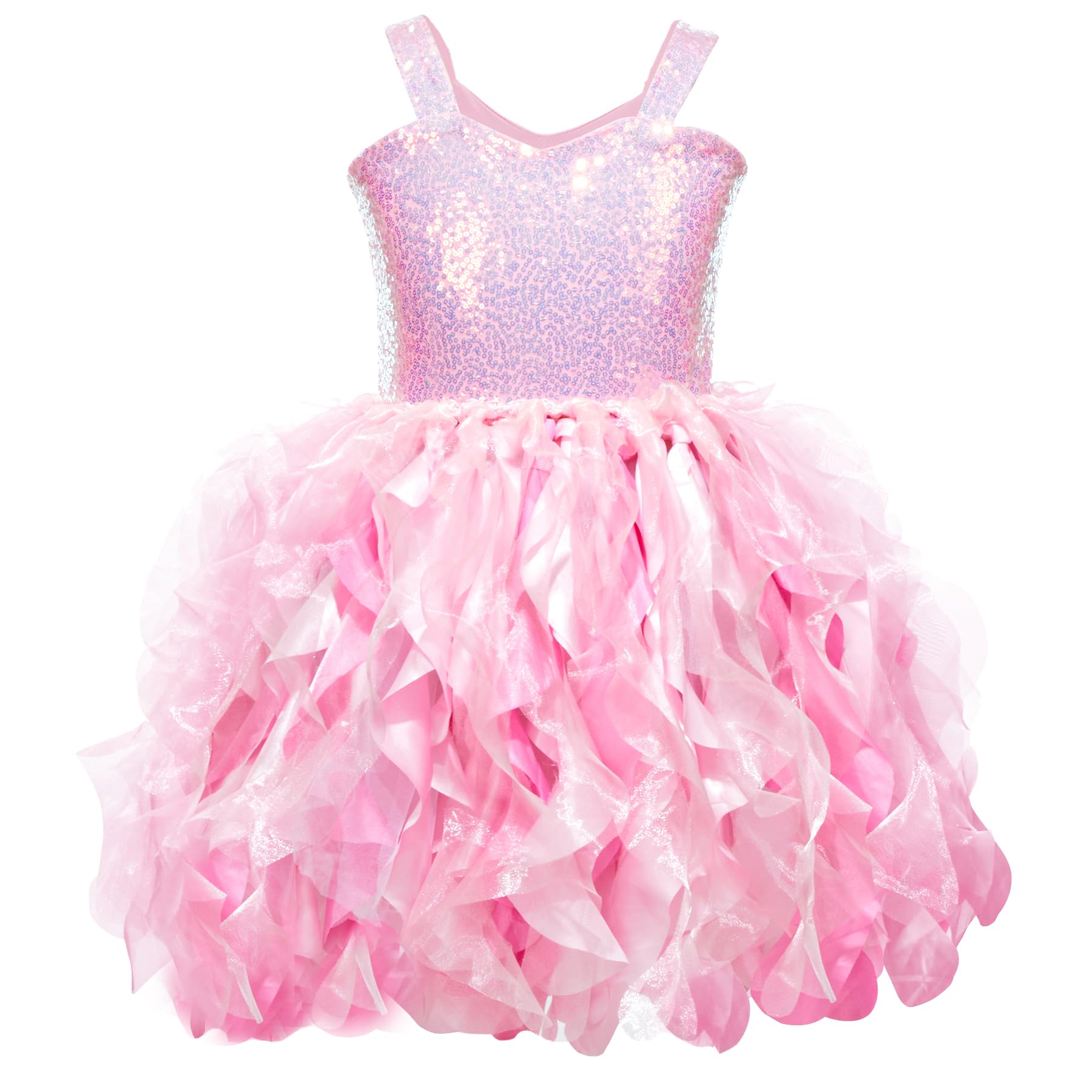 Sparkly Sequin Tutu Dress for Girls - Tulle Princess Prom Dress for Birthday Party & Formal Occasions | Toddler Girl Party Outfit for Special Events & Celebrations