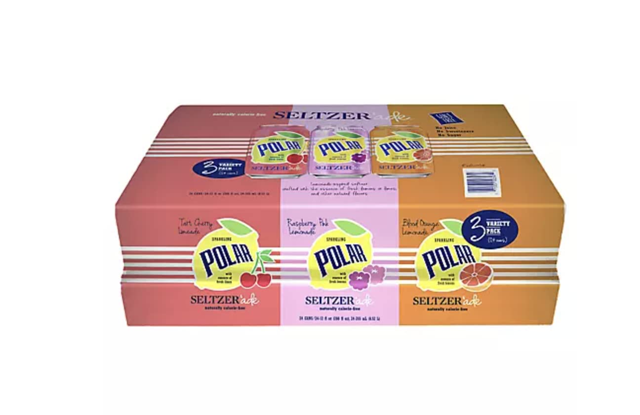 Valpa Products Polar Seltzer Ade Variety Pack - 48 Cans (12 oz Each) | Refreshing Sparkling Water for Parties, Picnics & Daily Hydration