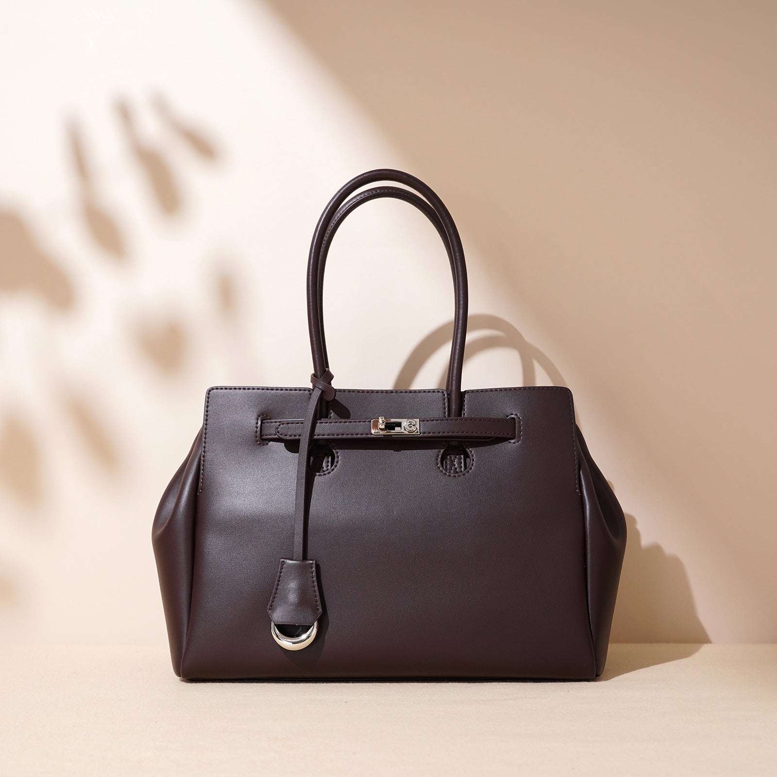 Stylish Genuine Leather Work Tote Bag for Women - Professional Office Laptop Bag with Multiple Pockets - Perfect for Business Meetings, Commuting & Travel